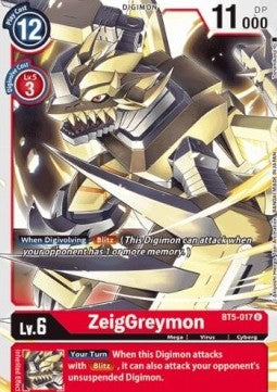 ZeigGreymon (BT5-017)⁣ - Battle Of Omni⁣ (Uncommon)⁣ [BT5-017]