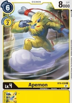 Apemon (BT6-038)⁣ - Double Diamond⁣ (Common)⁣ [BT6-038]