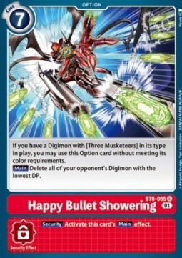 Happy Bullet Showering (BT6-095)⁣ - Double Diamond⁣ (Uncommon)⁣ [BT6-095]