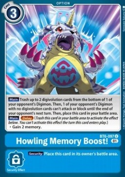 Howling Memory Boost! (BT6-097)⁣ - Double Diamond⁣ (Uncommon)⁣ [BT6-097]