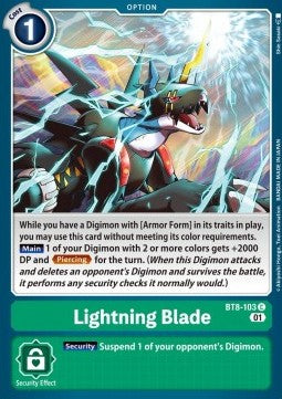 Lightning Blade (BT8-103)⁣ - New Awakening⁣ (Common)⁣ [103]