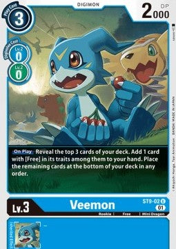 Veemon (ST9-02)⁣ - Starter Deck: Ultimate Ancient Dragon⁣ (Uncommon)⁣ [02]