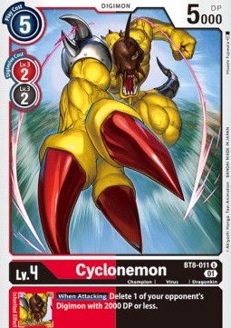 Cyclonemon (BT8-011)⁣ - New Awakening⁣ (Uncommon)⁣ [011]