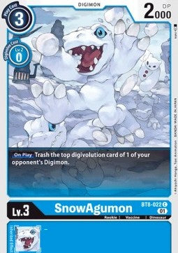 SnowAgumon (BT8-022)⁣ - New Awakening⁣ (Common)⁣ [022]