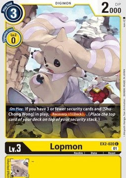 Lopmon (EX2-020)⁣ - Digital Hazard⁣ (Common)⁣ [020]