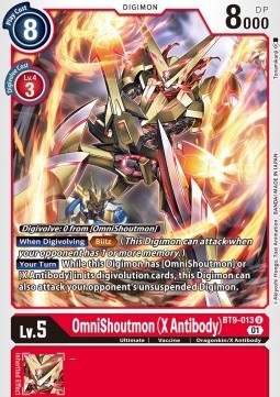 OmniShoutmon (X Antibody) (BT9-013)⁣ - X Record⁣ (Uncommon)⁣ [013]