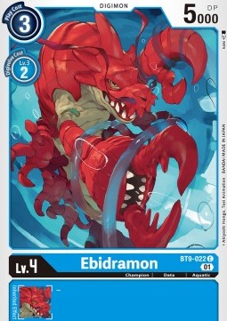 Ebidramon (BT9-022)⁣ - X Record⁣ (Common)⁣ [022]