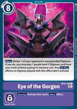 Eye of the Gorgon (BT9-108)⁣ - X Record⁣ (Common)⁣ [108]