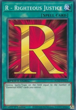 R - Righteous Justice⁣ - Speed Duel GX: Midterm Paradox⁣ (Common)⁣ [A14]