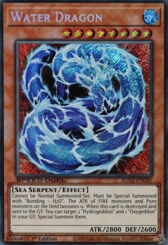 Water Dragon (V.2 - Secret Rare)⁣ - Speed Duel GX: Midterm Paradox⁣ (Secret Rare)⁣ [C01]