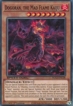 Dogoran, the Mad Flame Kaiju (V.1 - Common)⁣ - Speed Duel GX: Midterm Paradox⁣ (Common)⁣ [C08]