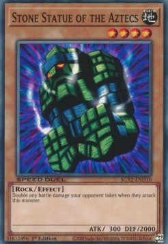 Stone Statue of the Aztecs⁣ - Speed Duel GX: Midterm Paradox⁣ (Common)⁣ [D10]