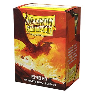 100 Dragon Shield Sleeves - Matte Dual Ember