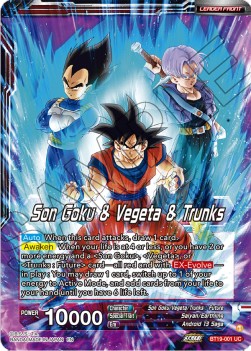 Son Goku & Vegeta & Trunks // SS Son Goku, SS Vegeta, & SS Trunks, the Ultimate Team⁣ - Fighter's Ambition⁣ (Uncommon)⁣ [001]