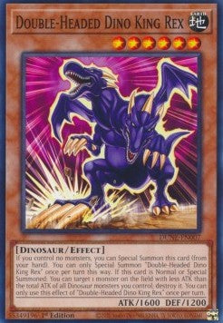 Double-Headed Dino King Rex⁣ - Duelist Nexus⁣ (Common)⁣ [007]