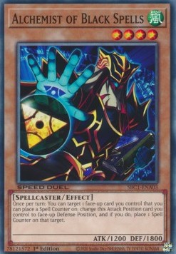 Alchemist of Black Spells⁣ - Speed Duel: Streets of Battle City⁣ (Common)⁣ [A03]