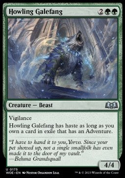 Howling Galefang⁣ - Wilds of Eldraine⁣ (Uncommon)⁣ [175]