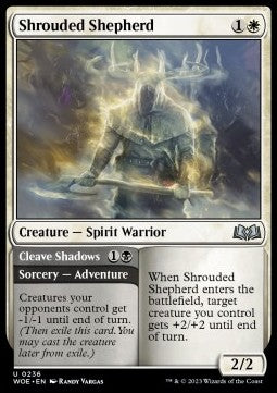 Shrouded Shepherd // Cleave Shadows⁣ - Wilds of Eldraine⁣ (Uncommon)⁣ [236]