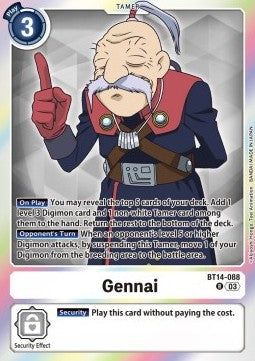 Gennai (BT14-088)⁣ - Blast Ace⁣ (Rare)⁣ [088]