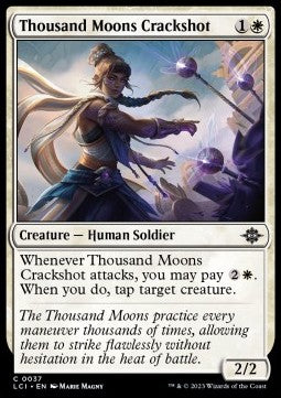 Thousand Moons Crackshot⁣ - The Lost Caverns of Ixalan⁣ (Common)⁣ [37]