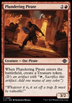 Plundering Pirate⁣ - The Lost Caverns of Ixalan⁣ (Common)⁣ [160]