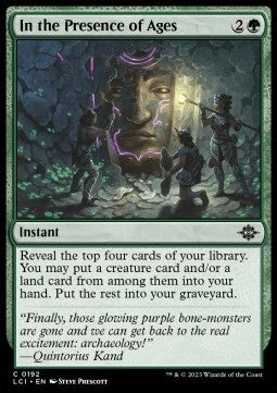 In the Presence of Ages⁣ - The Lost Caverns of Ixalan⁣ (Common)⁣ [192]