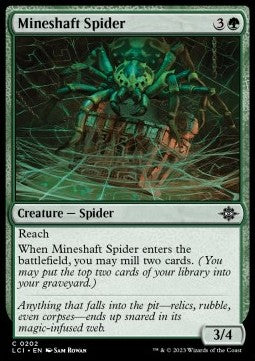 Mineshaft Spider⁣ - The Lost Caverns of Ixalan⁣ (Common)⁣ [202]