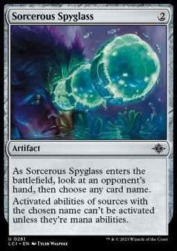 Sorcerous Spyglass⁣ - The Lost Caverns of Ixalan⁣ (Uncommon)⁣ [261]