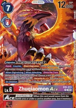 Zhuqiaomon Ace (EX5-013) (V.1)⁣ - Animal Colosseum⁣ (Rare)⁣ [013]