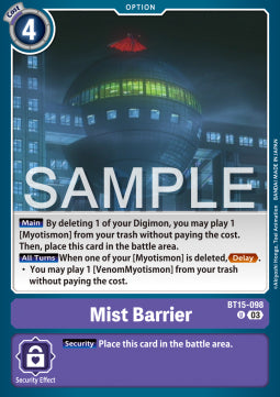 Mist Barrier (BT15-098)⁣ - Exceed Apocalypse⁣ (Uncommon)⁣ [098]