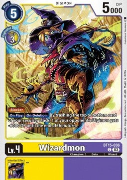 Wizardmon (BT15-036)⁣ - Exceed Apocalypse⁣ (Common)⁣ [036]