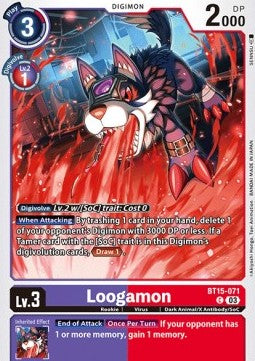 Loogamon (BT15-071)⁣ - Exceed Apocalypse⁣ (Common)⁣ [071]