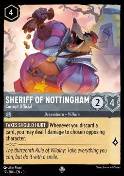 Sheriff of Nottingham - Corrupt Official⁣ - Into the Inklands⁣ (Super Rare)⁣ [191]