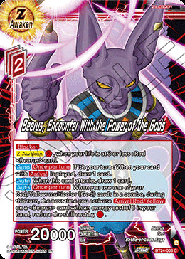 Beerus, Encounter With the Power of the Gods⁣ - Beyond Generations⁣ (Common)⁣ [003]