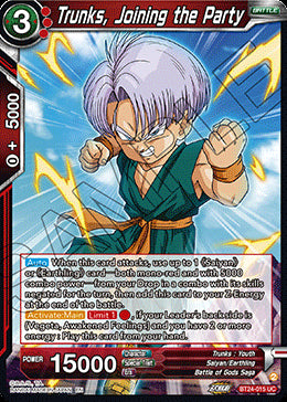 Trunks, Joining the Party (V.1 - Uncommon)⁣ - Beyond Generations⁣ (Uncommon)⁣ [015]