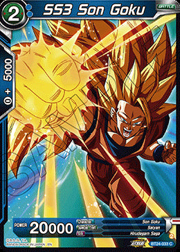 SS3 Son Goku (BT24-033) (V.1 - Common)⁣ - Beyond Generations⁣ (Common)⁣ [033]