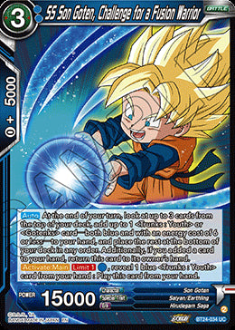 SS Son Goten, Challenge for a Fusion Warrior (V.1 - Uncommon)⁣ - Beyond Generations⁣ (Uncommon)⁣ [034]