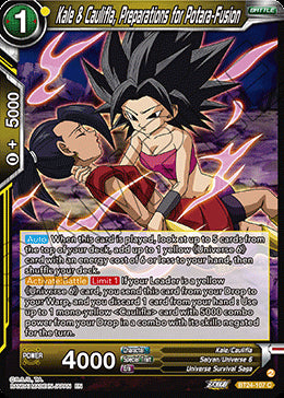 Kale & Caulifla, Preparations for Potara-Fusion (V.1 - Common)⁣ - Beyond Generations⁣ (Common)⁣ [107]