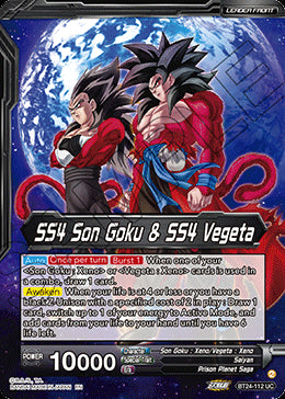 SS4 Son Goku & SS4 Vegeta // SS4 Vegito, Sparking Potara Warrior (V.1 - Uncommon)⁣ - Beyond Generations⁣ (Uncommon)⁣ [112]