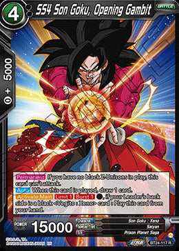 SS4 Son Goku, Opening Gambit (V.1 - Rare)⁣ - Beyond Generations⁣ (Rare)⁣ [117]