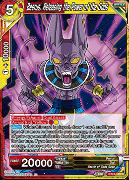 Beerus, Releasing the Power of the Gods⁣ - Beyond Generations⁣ (Rare)⁣ [129]