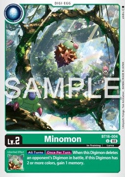 Minomon (BT16-004)⁣ - Beginning Observer⁣ (Uncommon)⁣ [004]