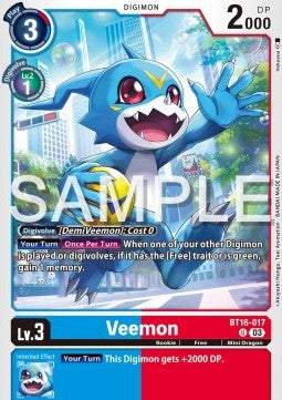 Veemon (BT16-017)⁣ - Beginning Observer⁣ (Uncommon)⁣ [017]