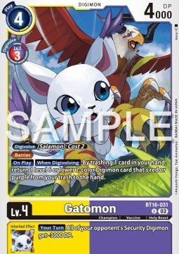 Gatomon (BT16-031)⁣ - Beginning Observer⁣ (Uncommon)⁣ [031]