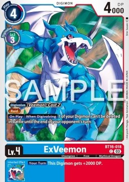 ExVeemon (BT16-018)⁣ - Beginning Observer⁣ (Common)⁣ [018]