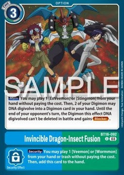 Invincible Dragon-Insect Fusion (BT16-092)⁣ - Beginning Observer⁣ (Uncommon)⁣ [092]