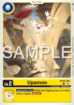 Upamon (BT16-003)⁣ - Beginning Observer⁣ (Uncommon)⁣ [003]