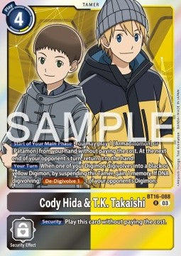 Cody Hida & T.K. Takaishi (BT16-088) (V.1)⁣ - Beginning Observer⁣ (Rare)⁣ [088]