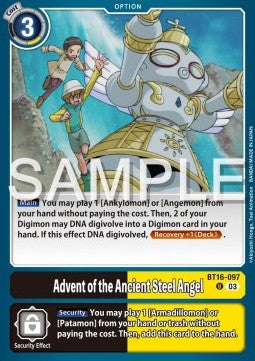 Advent of the Ancient Steel Angel (BT16-097)⁣ - Beginning Observer⁣ (Uncommon)⁣ [097]