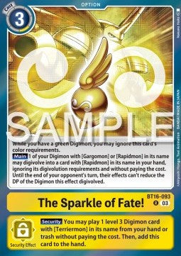 The Sparkle of Fate! (BT16-093)⁣ - Beginning Observer⁣ (Rare)⁣ [093]